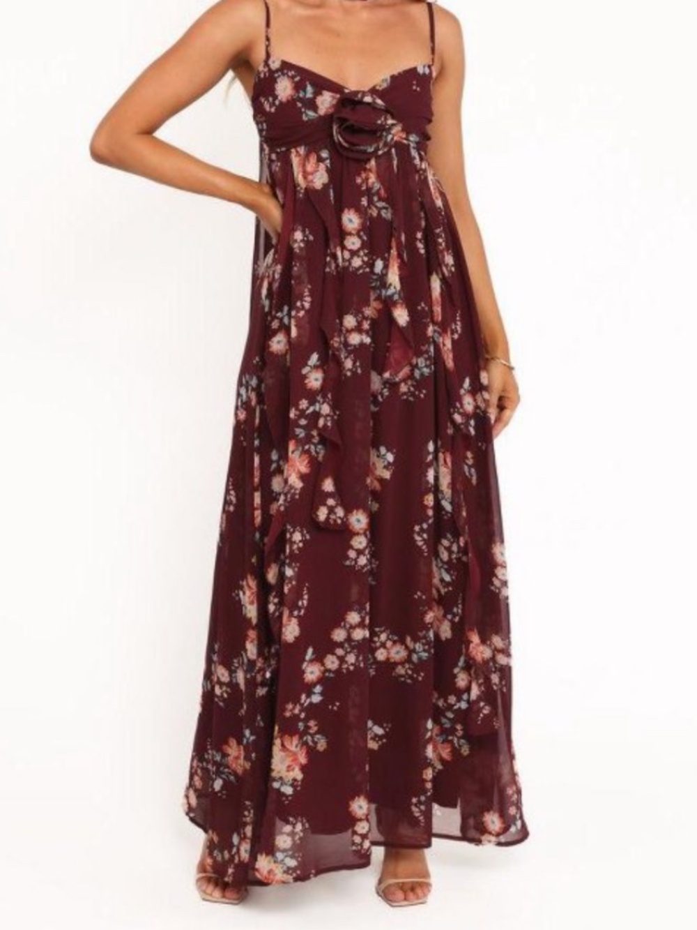 Petal & Pup Tully Print Sleeveless Maxi Dress Small Flowy Romantic Coquette NWT